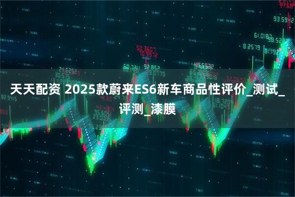 天天配资 2025款蔚来ES6新车商品性评价_测试_评测_漆膜